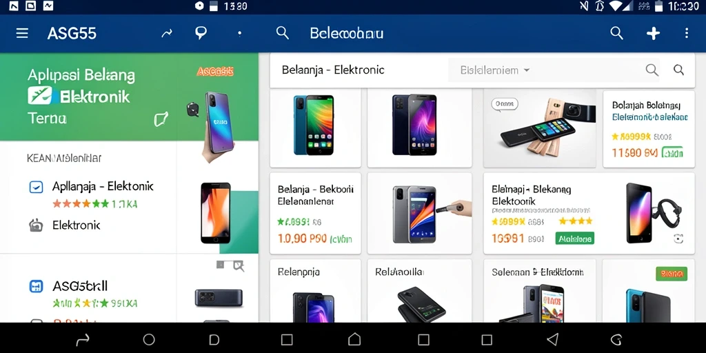Tampilan antarmuka ASG55 yang sederhana dan menarik.