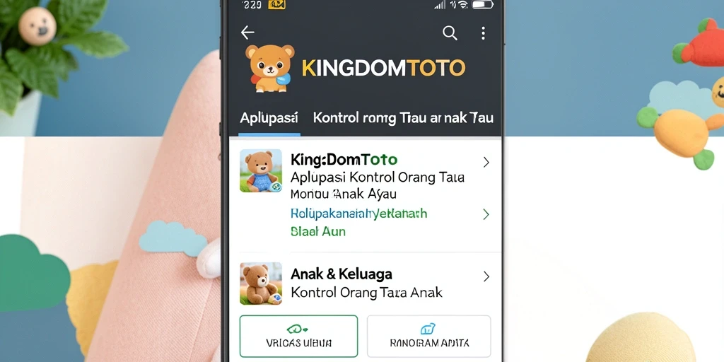 Antarmuka aplikasi KINGDOMTOTO untuk kontrol orang tua yang efektif.