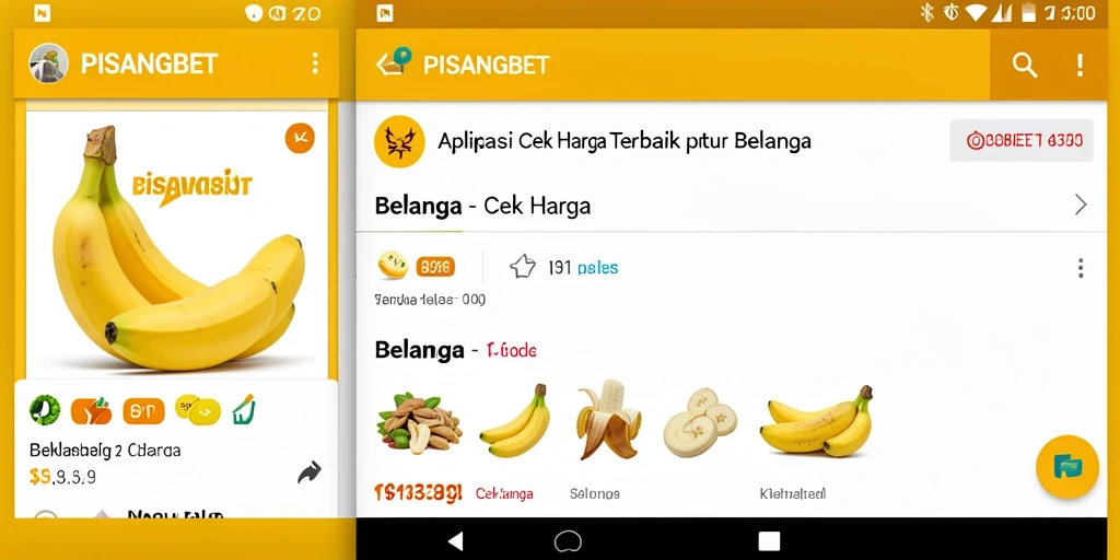 Tampilan antarmuka PISANGBET menampilkan fitur Cek Harga dengan jelas.