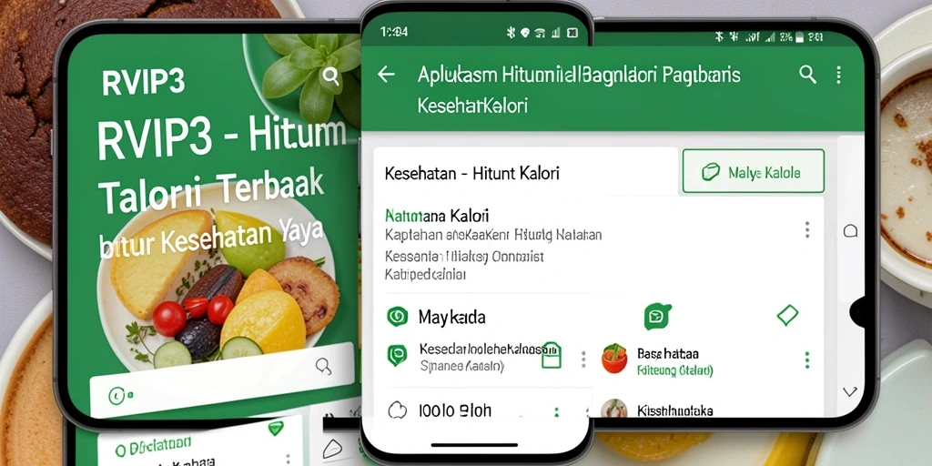 Tampilan antarmuka utama RVIP3 untuk menghitung kalori dengan mudah.