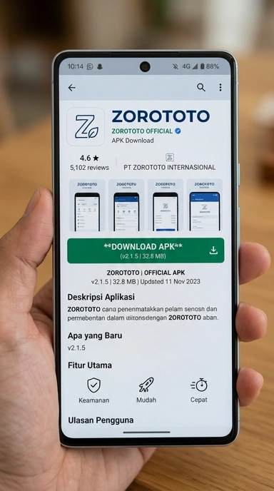 Panduan Unduh dan Instal APK Zorototo untuk Android