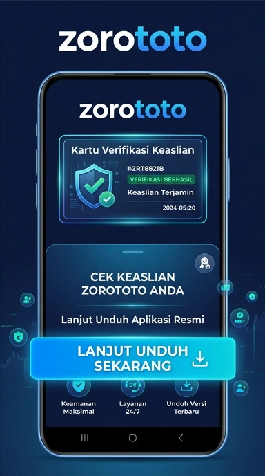 Halaman Resmi Zorototo untuk Pengguna Android